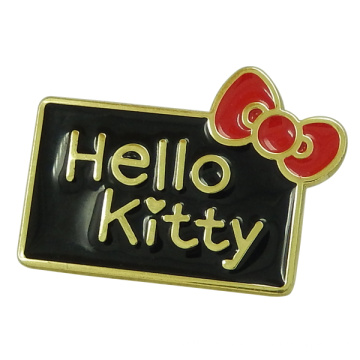 Custom Cute "Hello Kitty" Metal Purse Enamel Logo Tag